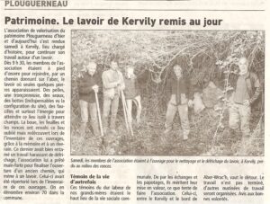 Nettoyage du lavoir de Kervili (2013)