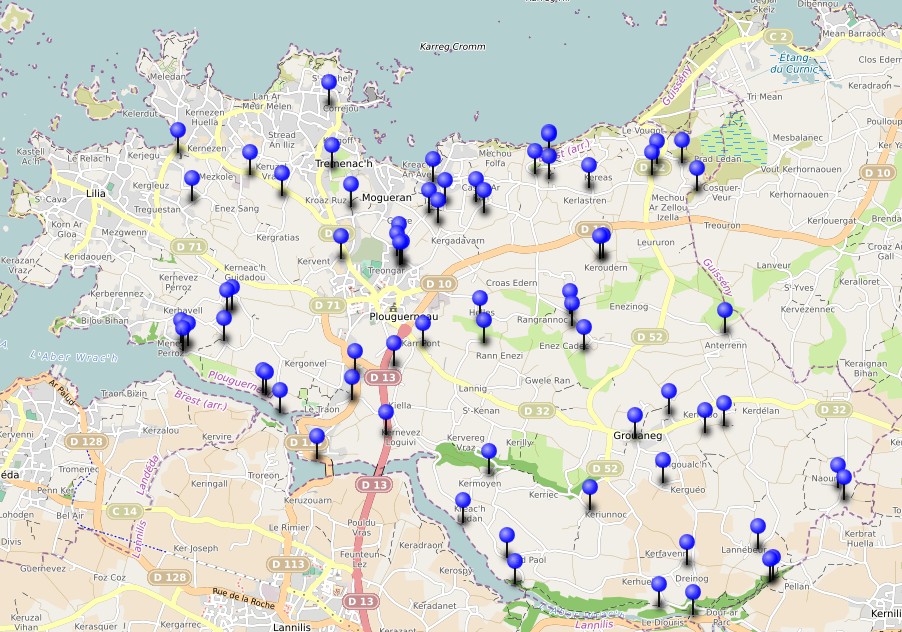 Carte interactive des lavoirs