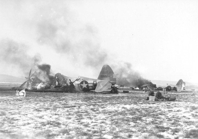 Trois avions alliés sont descendus le 1er mai 1944