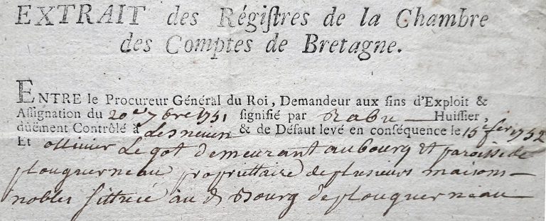 UNE ASSIGNATION POUR OLLIVIER LE GOT