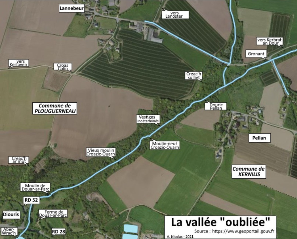 La redécouverte d’une vallée oubliée mitoyenne de Plouguerneau et de Kernilis