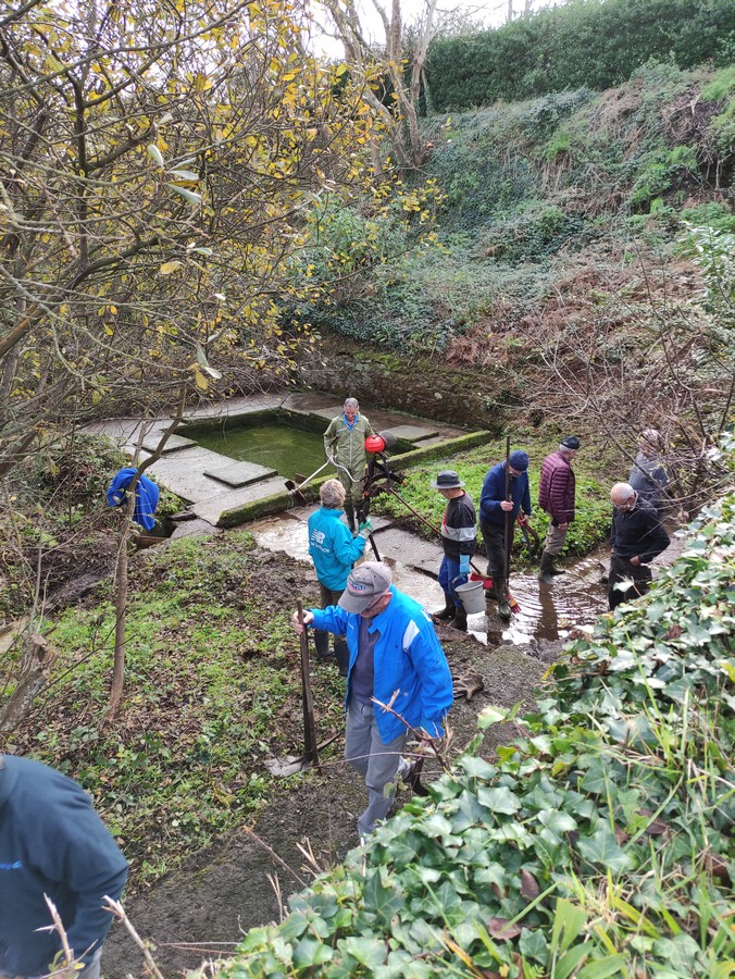 Mardi 29 Novembre : lavoir de Treongar, début de chantier à Poull Pri, ribin an aod.