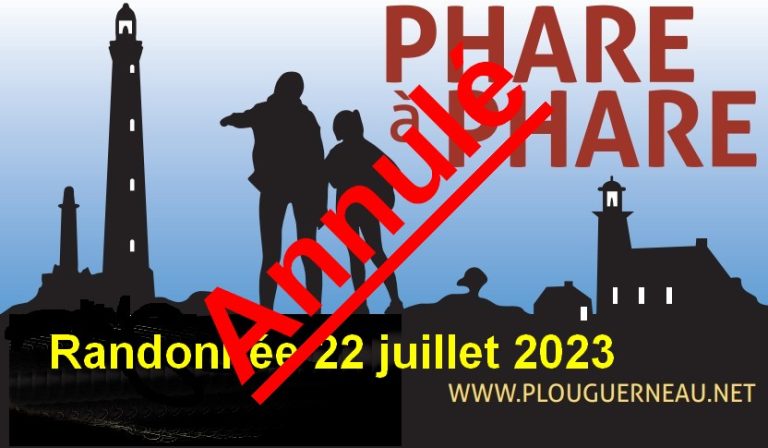 Annulation Phare à Phare 2023 remplacée par une autre randonnée la « Tro Plougerne »