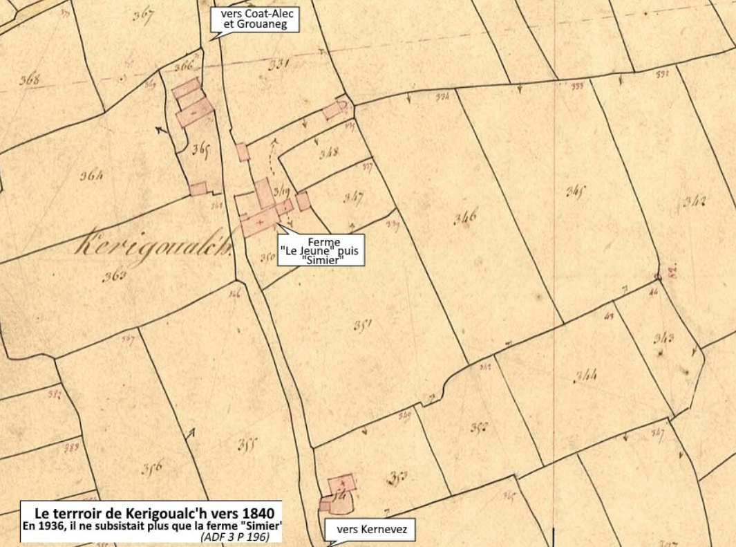 Kernevez-Gorrebloue une belle ferme en Plouguerneau 1687 – 1970