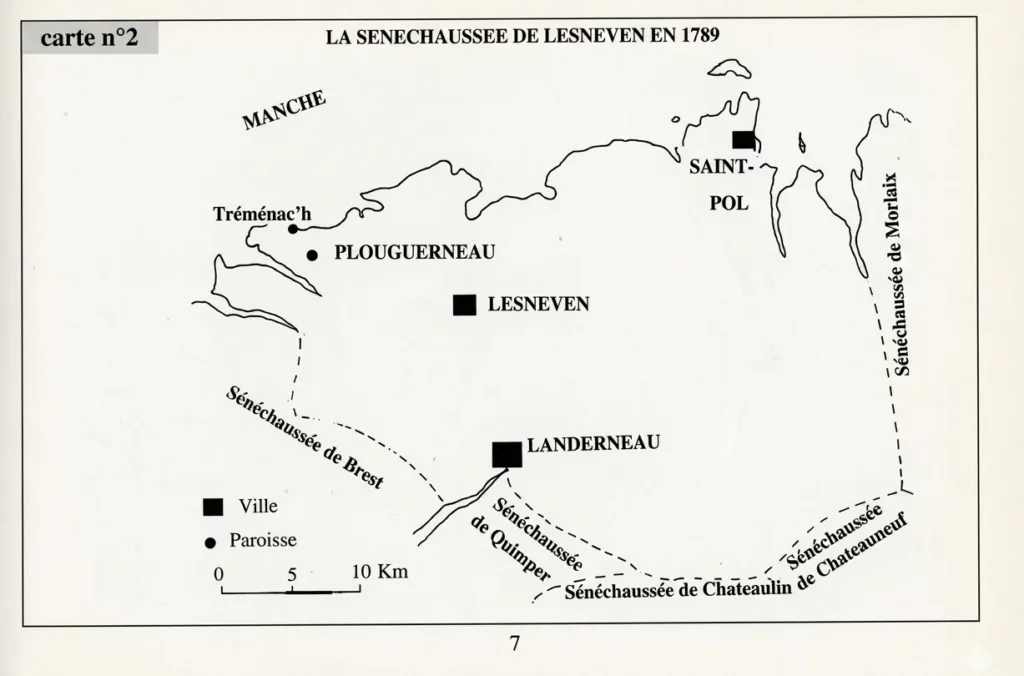 La sénéchaussée de Lesneven en 1789