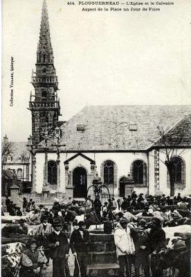 Plouguerneau vue dans les années 1880